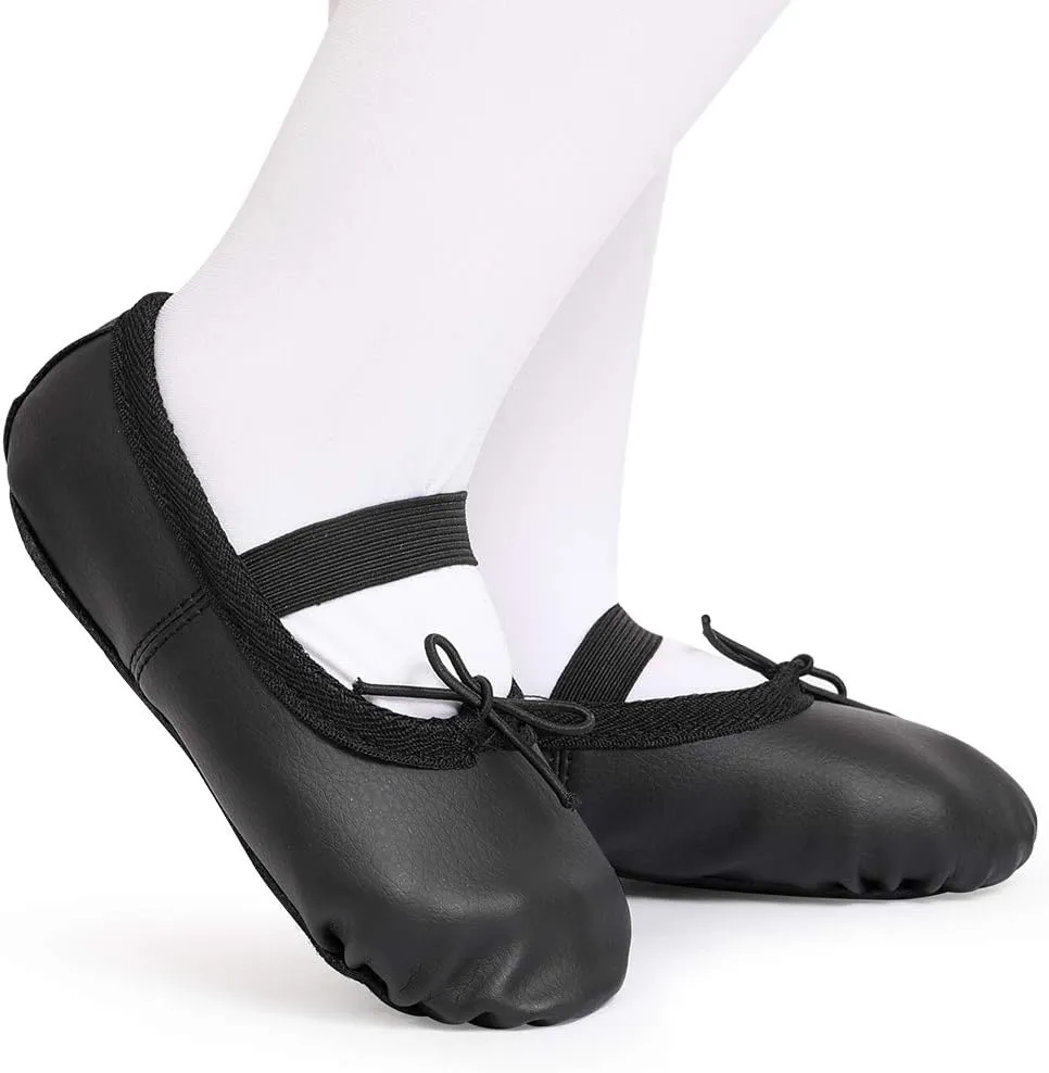 Toddler Ballet Shoes for Girls Baby Ballet Slippers Leather Full Sole Women Ballerina Dance Shoes