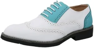 Two Tone Splicing Shoes Elegant Height Increase Men Dress Shoes Genuine Leather Shoes for Men Lace-up Casual Brogue