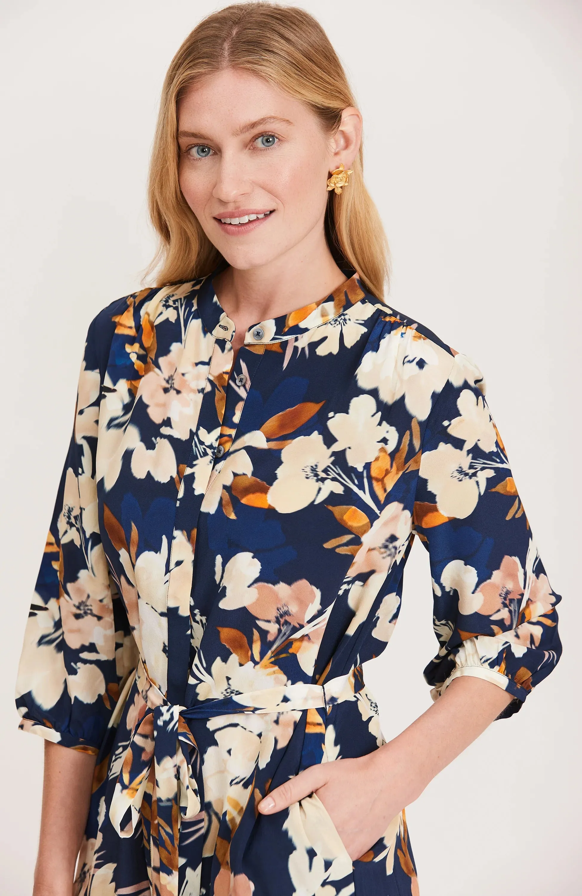Tyler Boe Petra Floral Print Dress