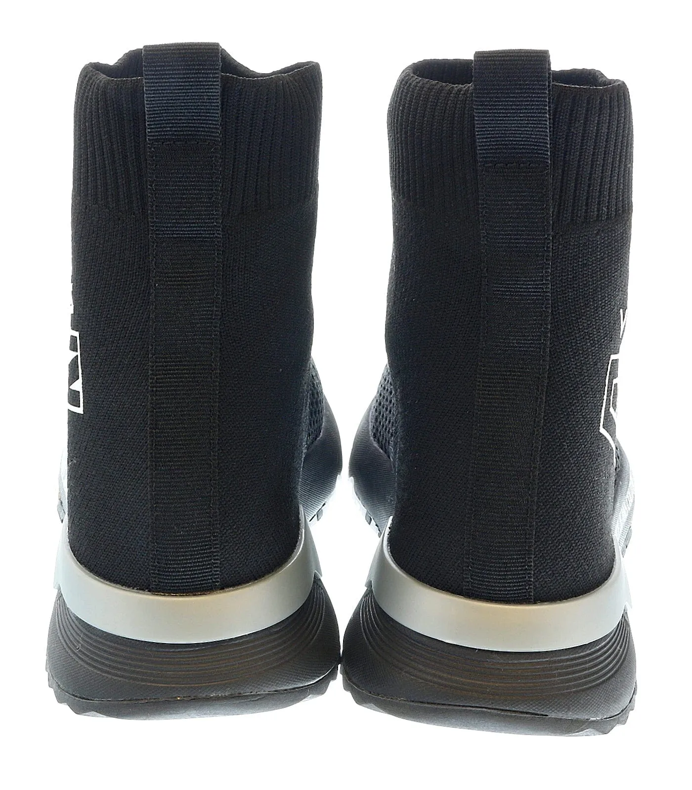 Versace Jeans Couture Black Knit Sock Fashion Ankle Boot Sneakers-