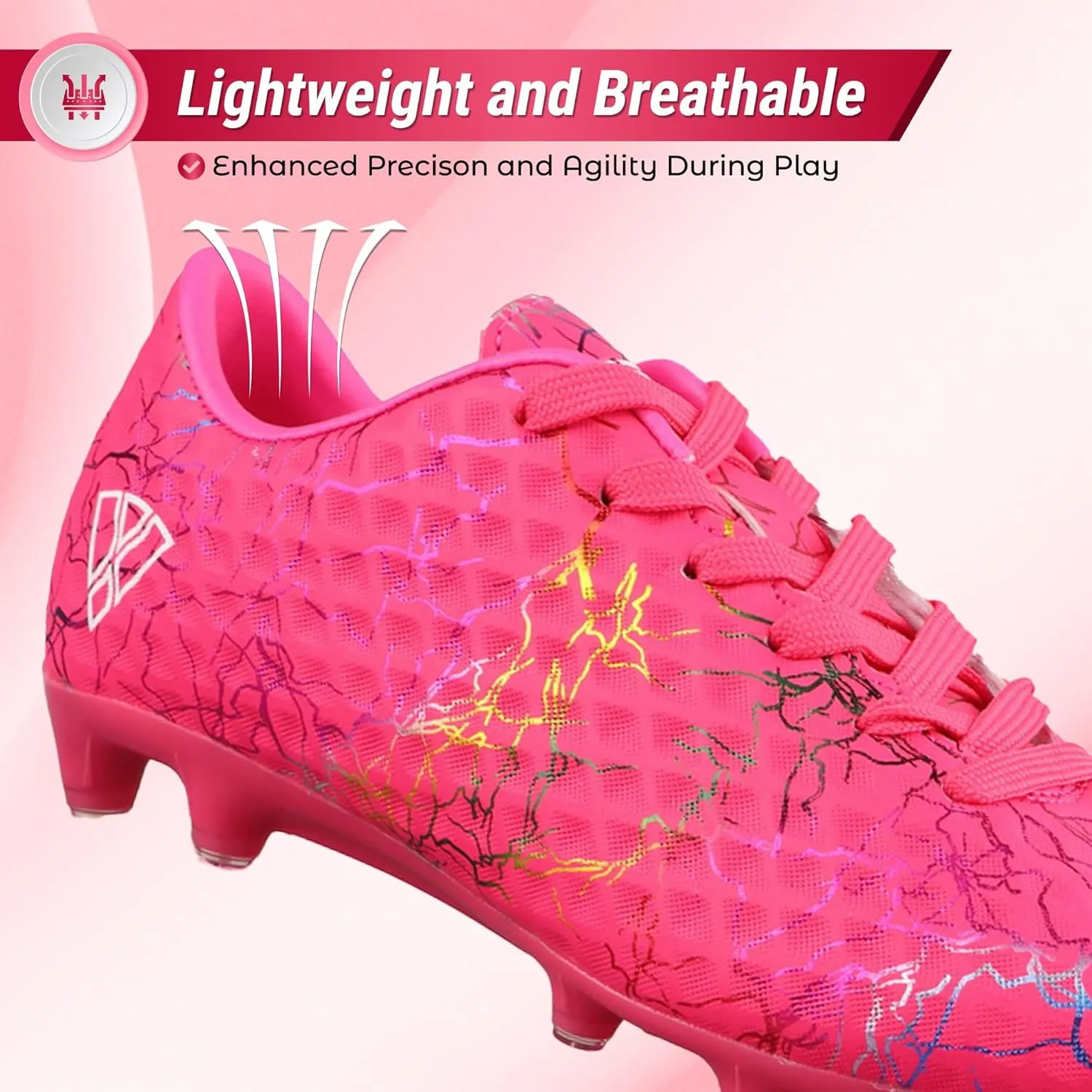 Vizari Zodiac Firm Ground Soccer Cleats for Boys and Girls | Lightweight & Durable Football Shoes with Molded TPU Outsole | Youth Cleats with Secure Lace-Up Closure for Maximum Traction & Performance