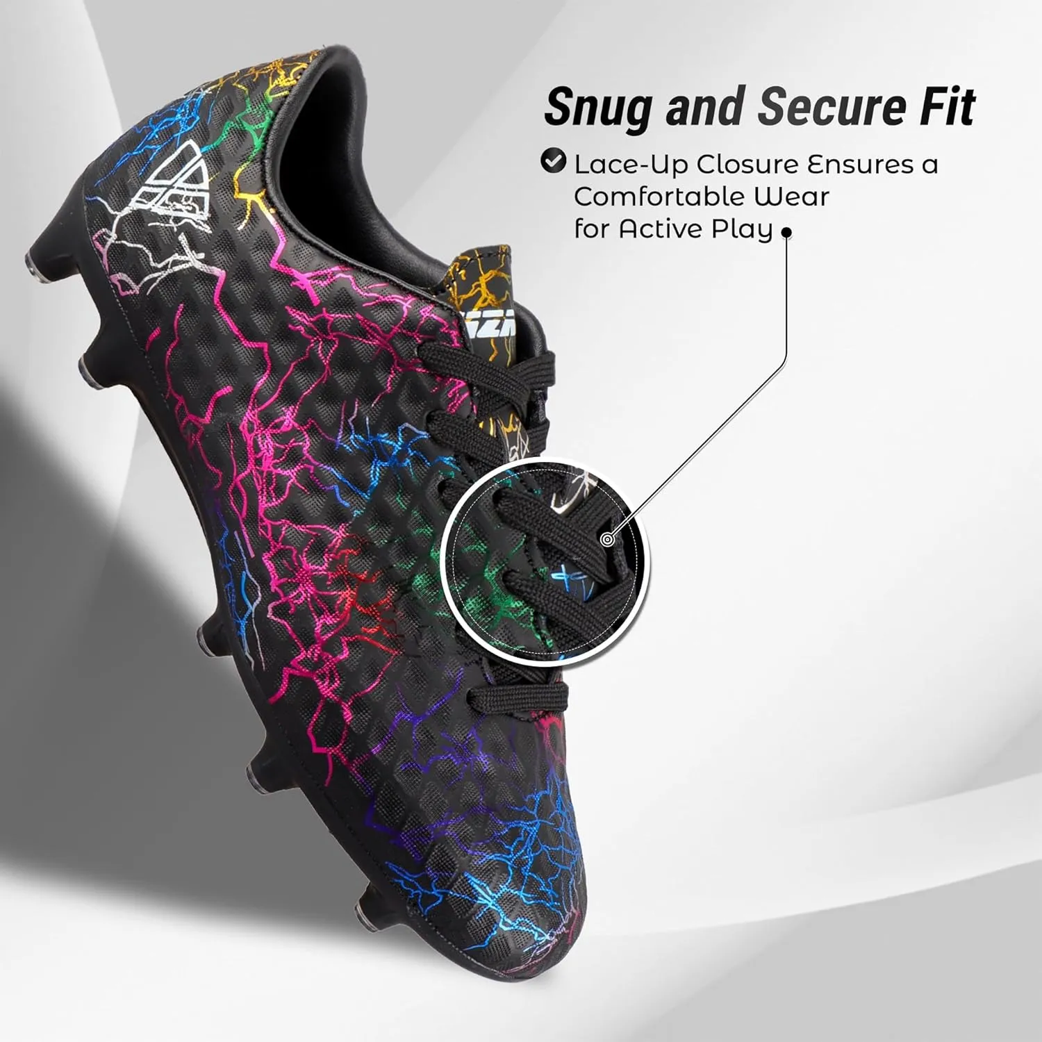 Vizari Zodiac Firm Ground Soccer Cleats for Boys and Girls | Lightweight & Durable Football Shoes with Molded TPU Outsole | Youth Cleats with Secure Lace-Up Closure for Maximum Traction & Performance