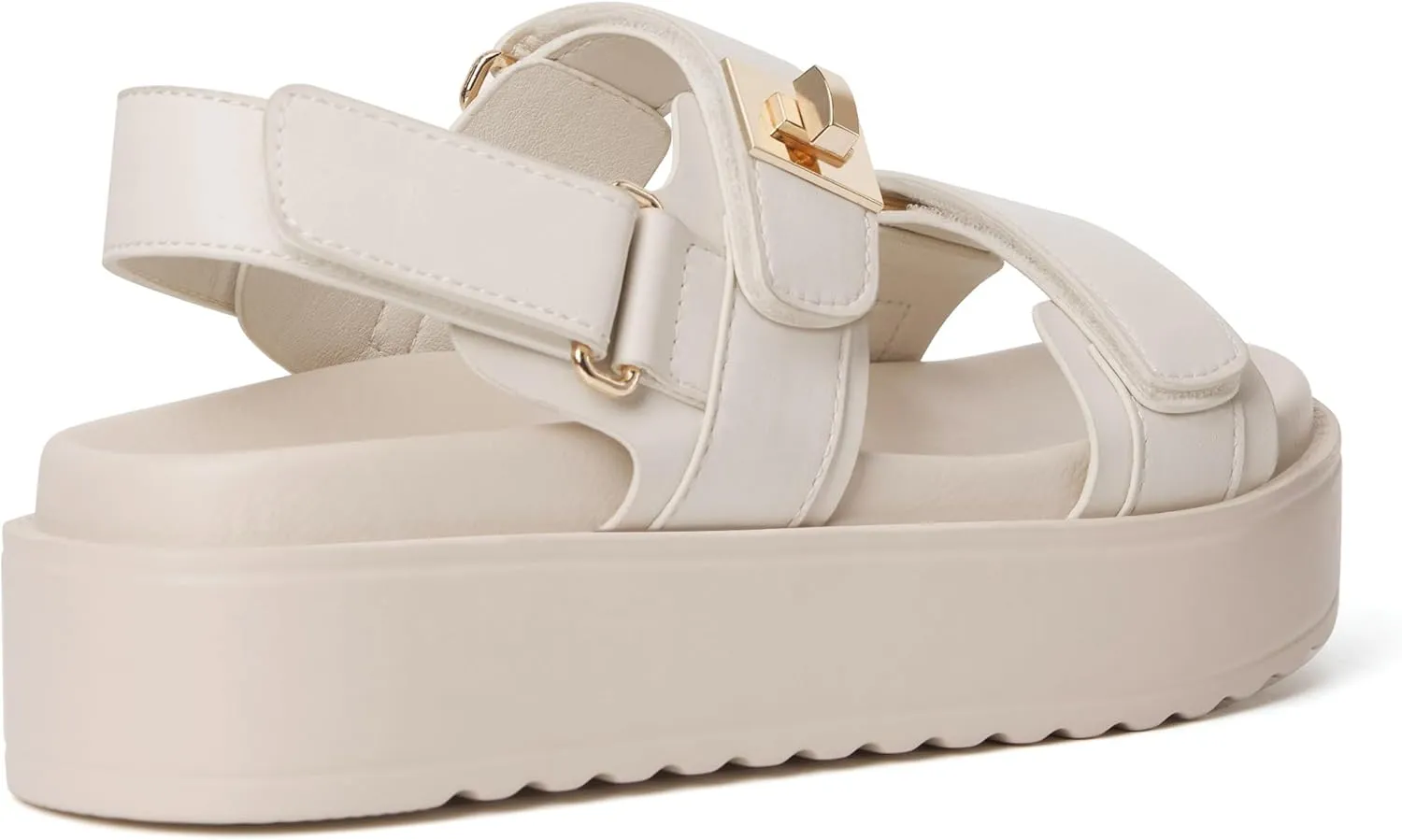 vodvob Womens Flat Sandals with Soft Cushioned Footbed Open Toe Slides Adjustable Slip On Slippers for Summer
