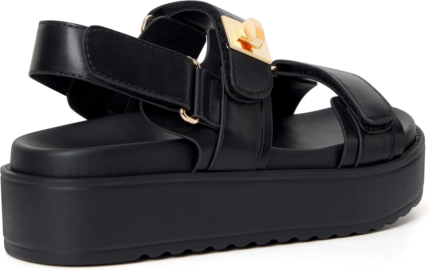 vodvob Womens Flat Sandals with Soft Cushioned Footbed Open Toe Slides Adjustable Slip On Slippers for Summer
