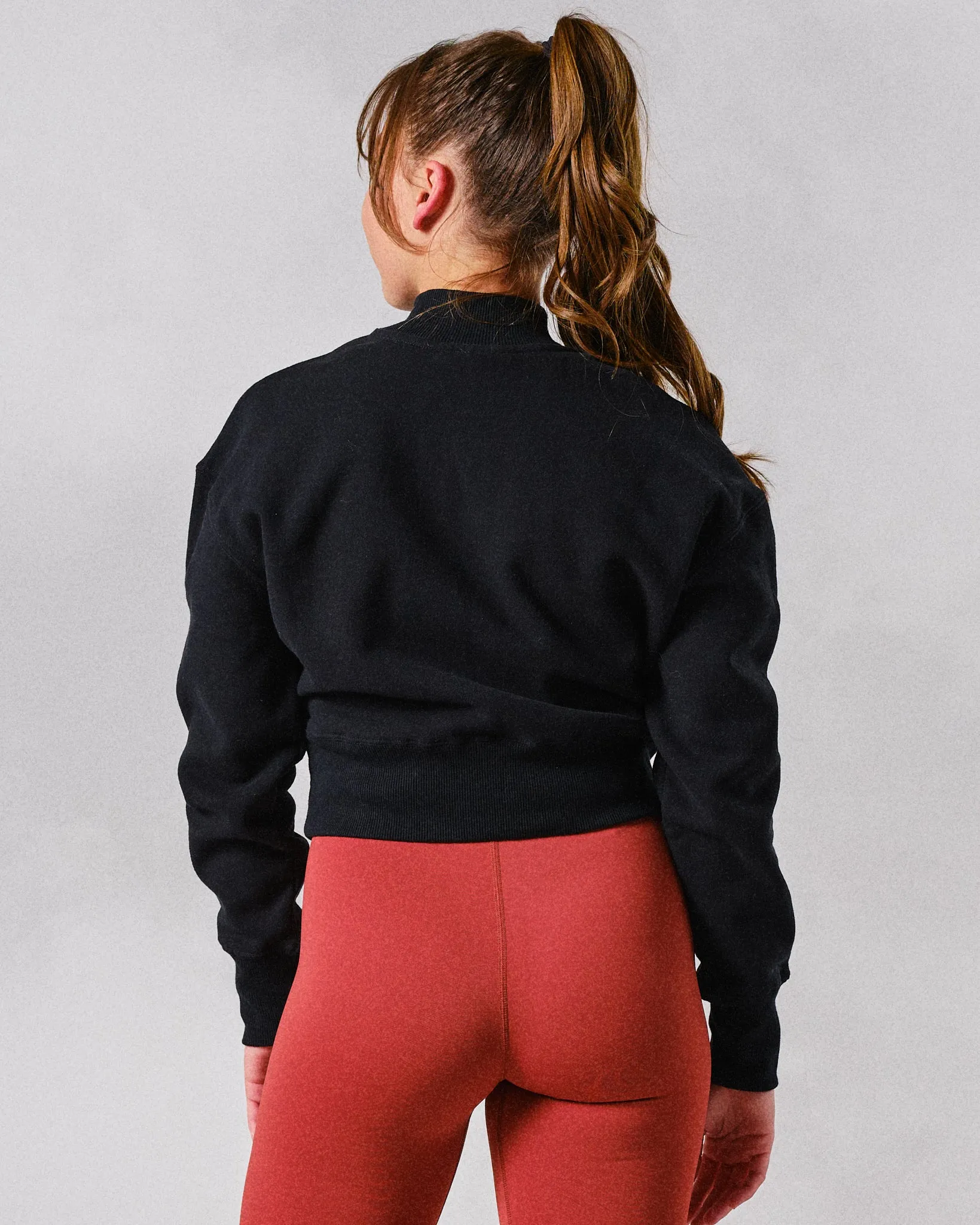 Womens Mock Neck Sweatshirt