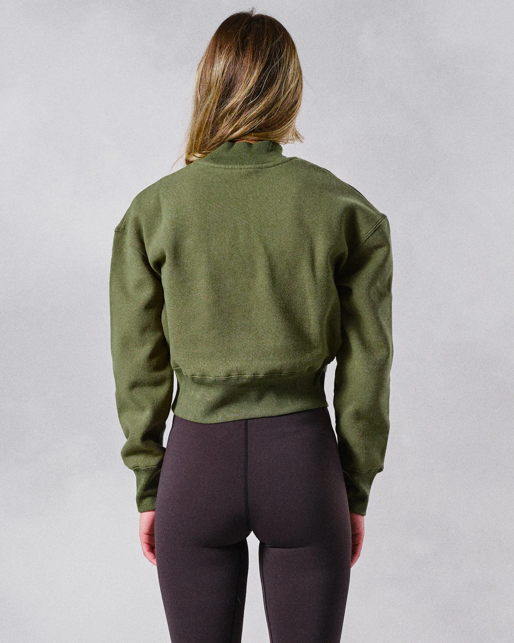Womens Mock Neck Sweatshirt