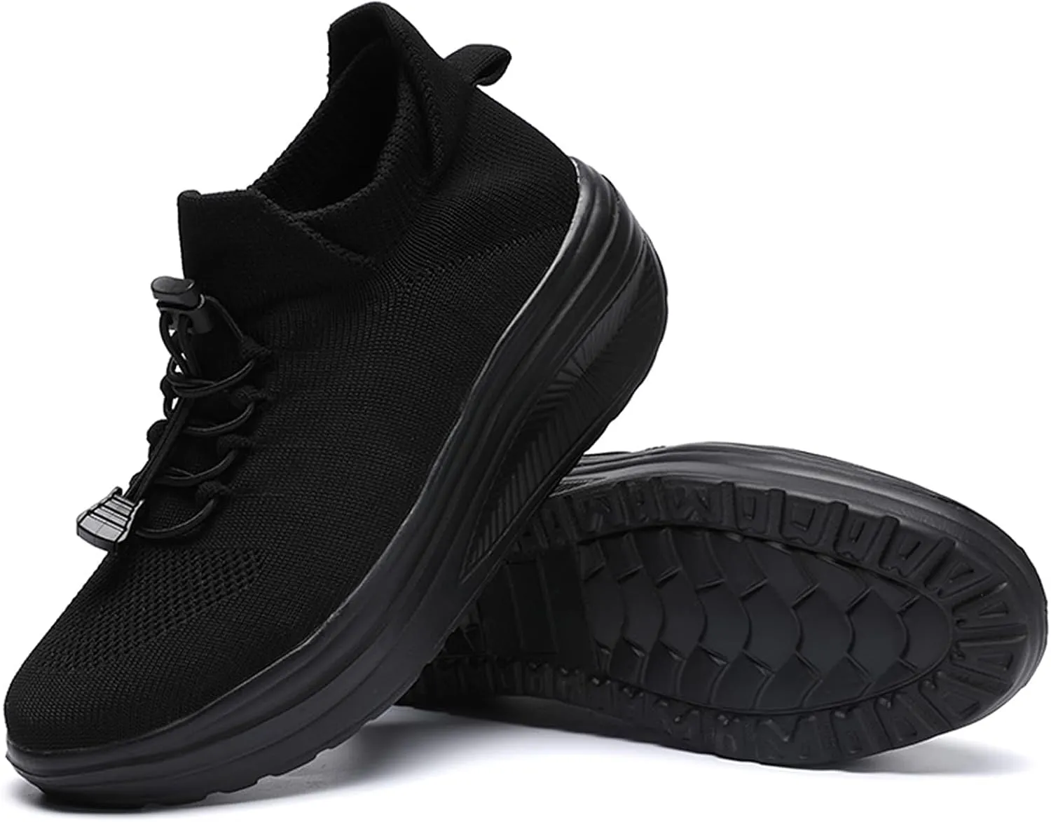 Women's Orthopedic Sock Sneakers Stretchy Mesh Slip-On Increase Height Walking Shoes Casual Comfortable Nursing Work Shoes