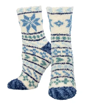Women's SockSmith Frosty Fair Isle Socks  For Cocoa & Comfort