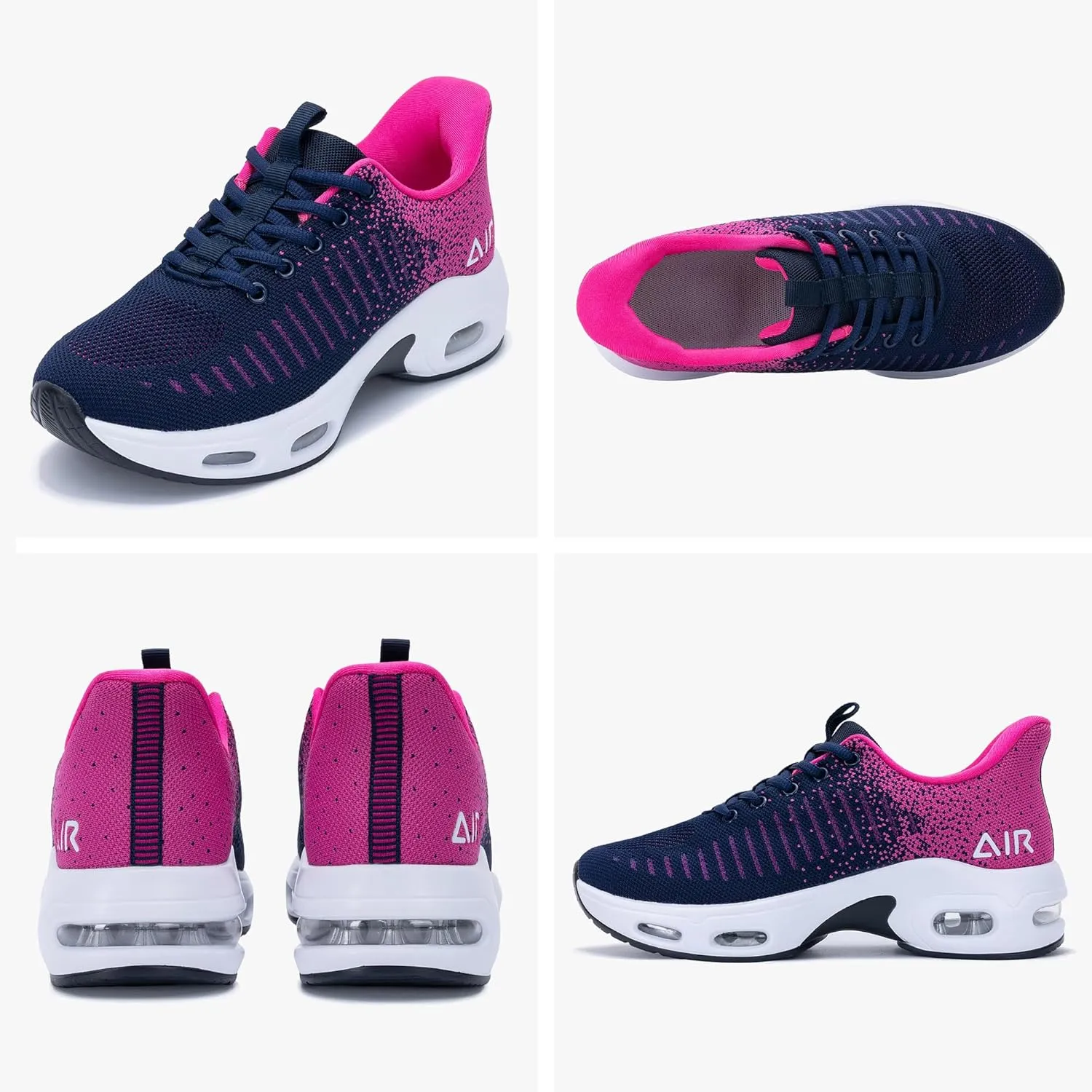 Women's Walking Shoes Slip On Sneakers, Easy Put On Air Tennis Shoes for Ladies