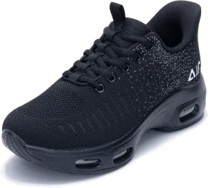 Women's Walking Shoes Slip On Sneakers, Easy Put On Air Tennis Shoes for Ladies