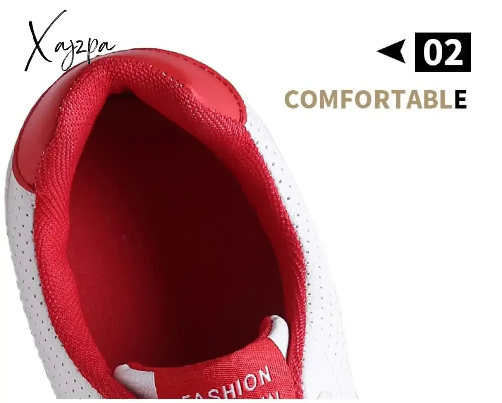 Xajzpa - White Sneakers Shoes Men Comfortable Walking Shoes For Men Summer Women Casual Running Sport Vulcanized Sneakers Men
